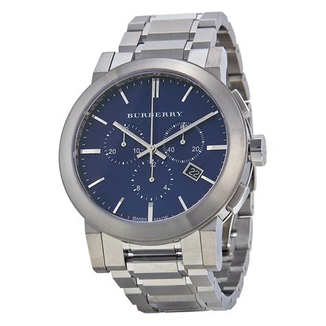 burberry blaue uhr silberarmband|Burberry watches for men.